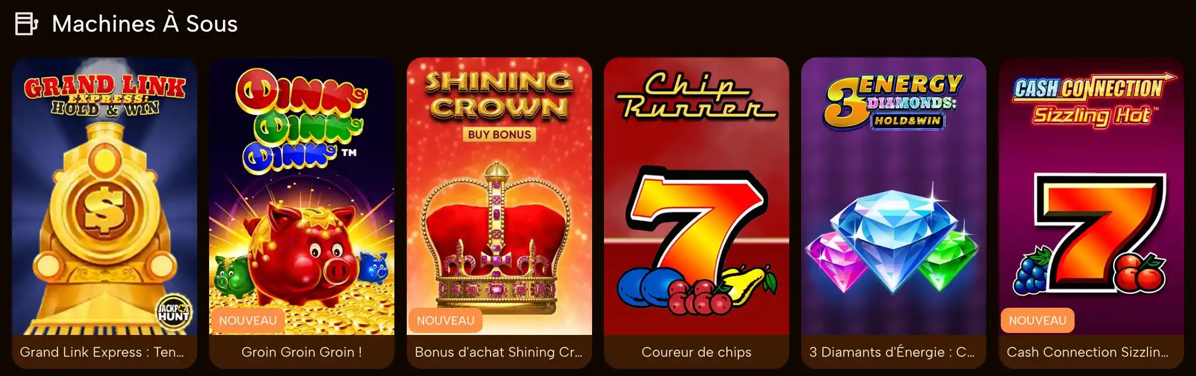 Machines à sous en ligne – Slots populaires et nouveaux