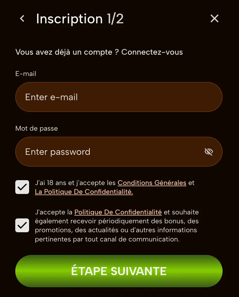 Inscrivez-vous et réussissez sur LuckyMinning Casino